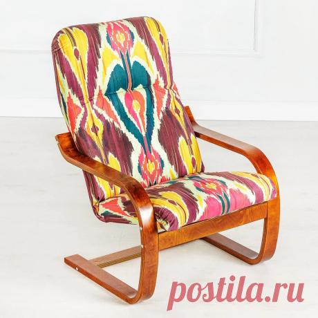 Купить дизайнерское стул-кресло для отдыха Икат от Comanci | Mellroot