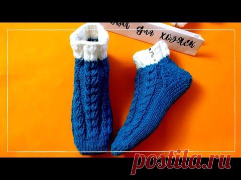 Вяжем носочки ОТ МЫСКА спицами 38-39р.