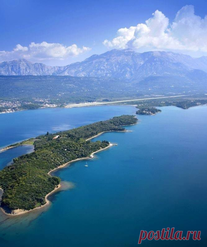 Island "St.Marko" & "Island of flower" & aeroport Tivat