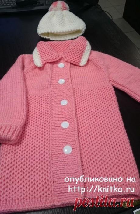 Пальто для девочки спицами. Работа Ольги Ярославской, Вязание для детей