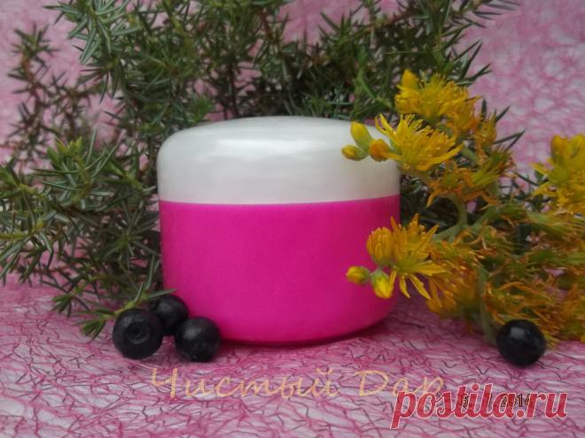 Крем "можжевеловый" от купероза для жирной и норм. кожи. 50мл.