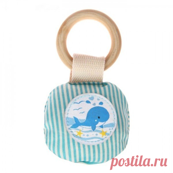 Кольцо деревянное с игрушкой для малыша