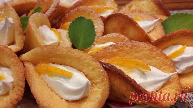 Легкий рецепт красивого печенья: «каллы» с кремом | WebVinegret