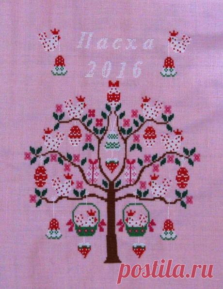 Авантюрная вышивка крестом "Веселая Пасха"