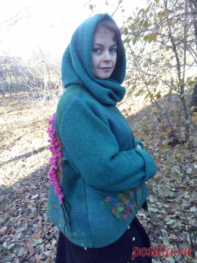 Бомбер валяный.