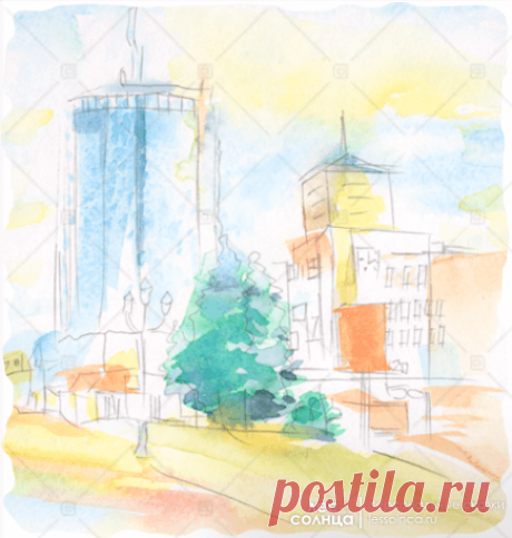 Челябинск | Акварель | Персональная именная сказка | Лес Солнца | Lessolnca.ru