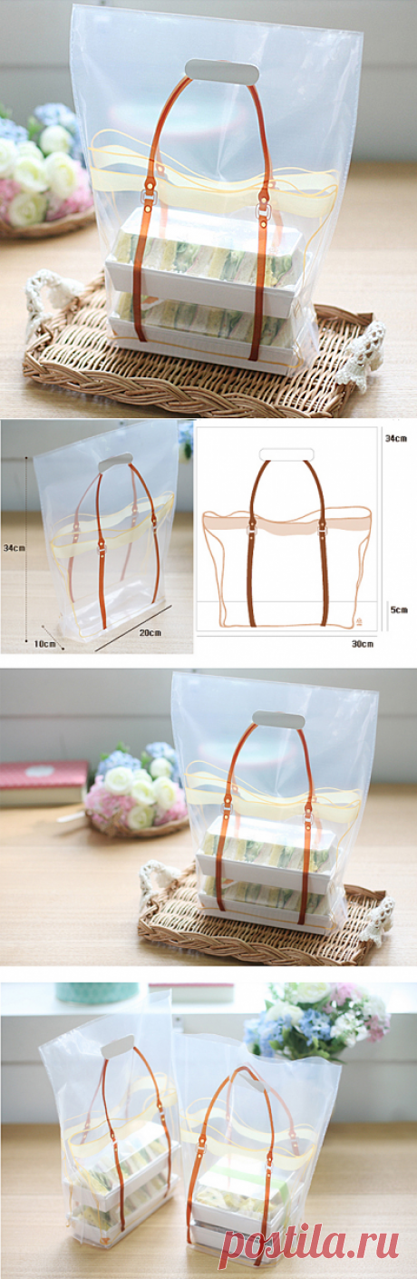 Ld007 печенье упаковка южная корея импорт красочные пластиковые ручки сумки для печенья снэк выпечки пакета 10 шт./лот купить в магазине Sarh Home DIY на AliExpress