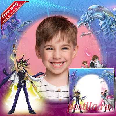 Plantilla de marco para fotos de Yu Gi Oh | Marcos y Recursos
