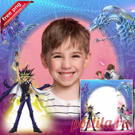 Plantilla de marco para fotos de Yu Gi Oh | Marcos y Recursos
