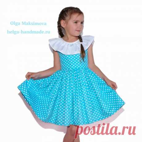 Красивое платье с открытой спинкой и оборкой | helga-handmade.ru | Яндекс Дзен