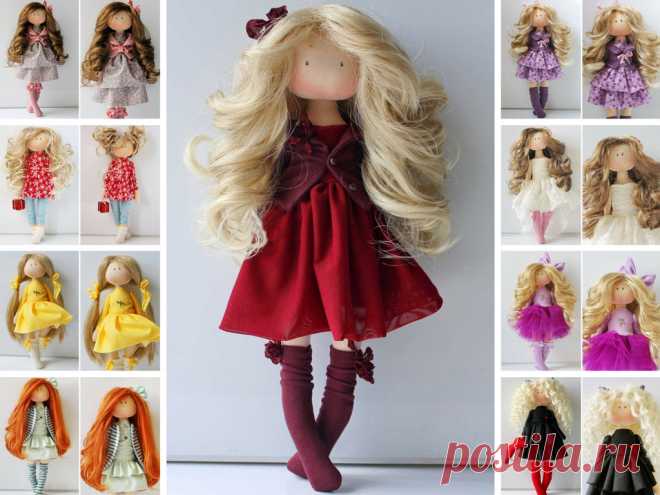 Art doll Lady present Soft doll Cloth doll Handmade doll Best