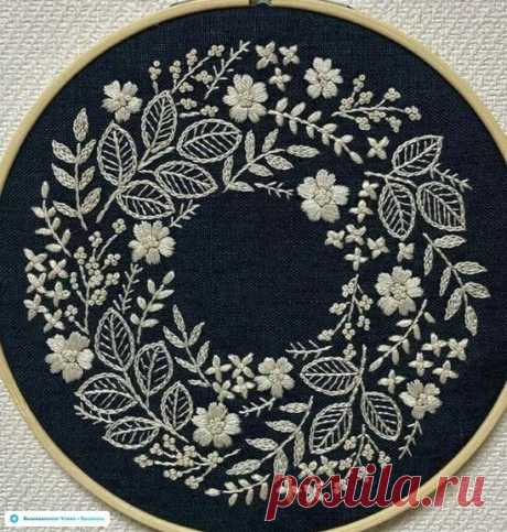 🦋🌶 Эскизы для цветочной вышивки
