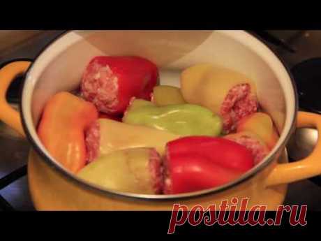 Перец Фаршированный Мясом. Очень Вкусно! Замечательный Домашний Рецепт!