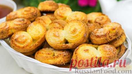 Рецепт: Творожные ушки с сахарной корочкой на RussianFood.com
