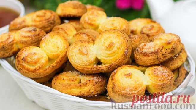 Рецепт: Творожные ушки с сахарной корочкой на RussianFood.com