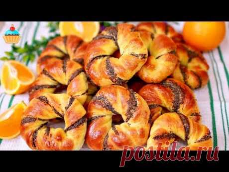 АПЕЛЬСИНОВЫЕ БУЛОЧКИ С МАКОМ - ну, оОчень вкусные!