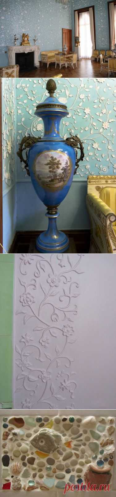 Мозаика, лепнина в интерьере дома.