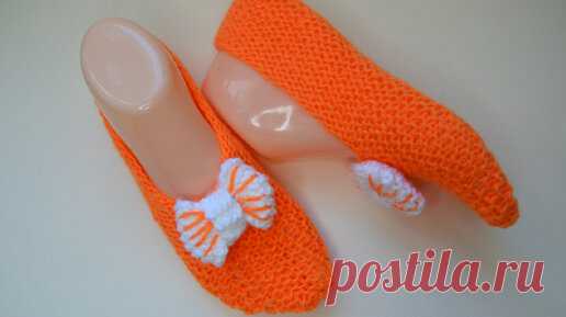 Очень простые и красивые следки двумя спицами | Knit.Tasha | Дзен