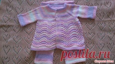 Детский комплект из кардигана и штанишек для самой младшей дочки - Вязание для детей - Страна Мам