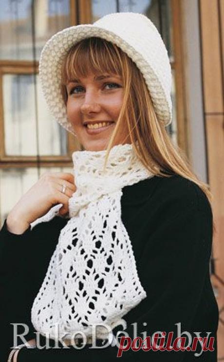 Шляпка-капор и шарф, вязаные крючком :: Шапочки, шарфики, шали :: Женская одежда :: Вязание крючком/Women's crocheted caps, scarves, shawles :: RukoDelie.by