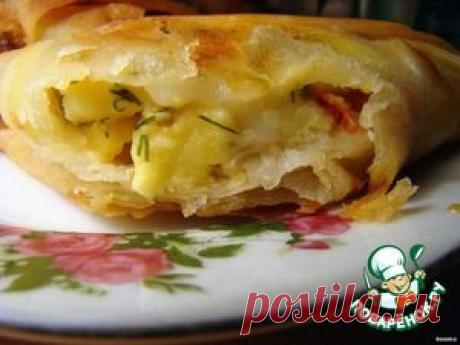 Лаваш с копчeным сыром - кулинарный рецепт