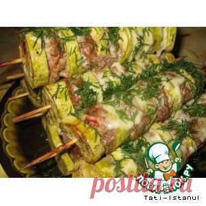 Кабачки на шпажках - кулинарный рецепт