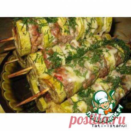 Кабачки на шпажках - кулинарный рецепт