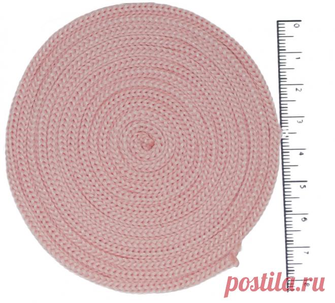 Шнур полиэфирный без сердечника 3 мм Светло розовый (134)