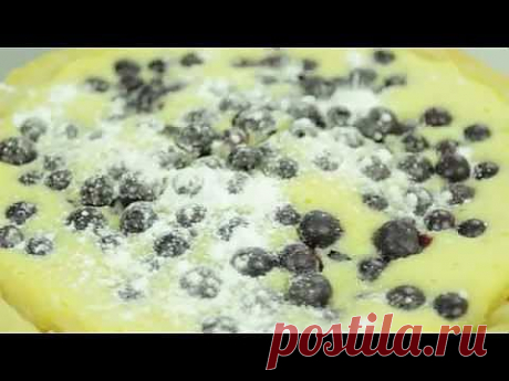 Пирог с черникой в мультиварке | Простые рецепты для мультиварки