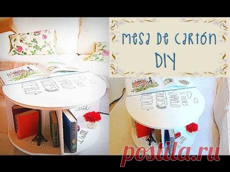 MUEBLE - MESA DE CARTÓN - ★DIY★ CARDBOARD FURNITURE TUTORIAL