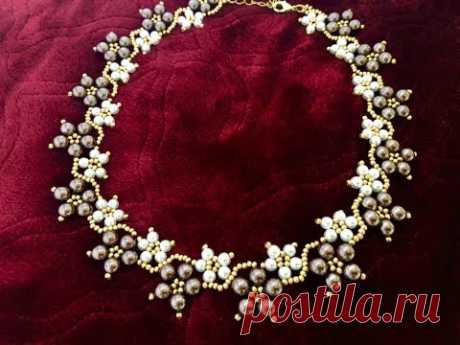 Mothers Day Gift Idea || Beaded Pearl Necklace || How to make Beaded Necklace || DIY jewelry
