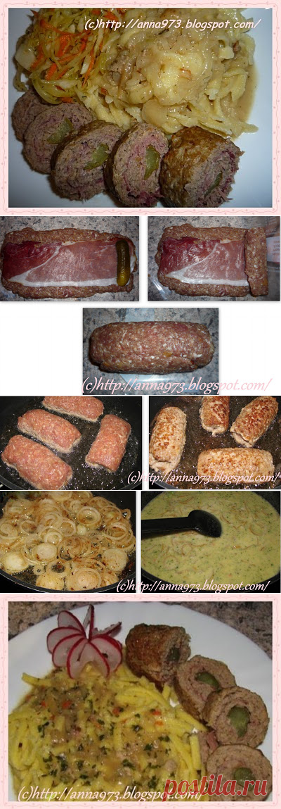 Рулетики в луковом соусе | Выпечка хлеба и не только...