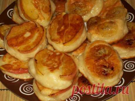 Нежные оладушки с яблоками - легко! | Домашняя кулинария