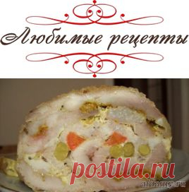 Рулет с курицей, сыром и фисташками &raquo; Любимые рецепты