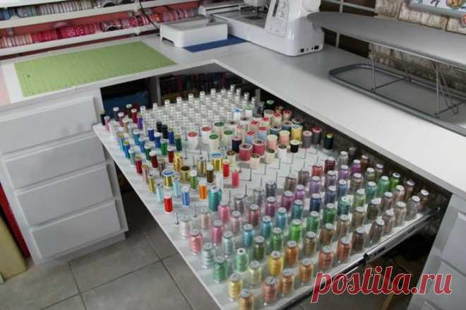 Стенд для ниток из металлической сетки – Ярмарка Мастеров