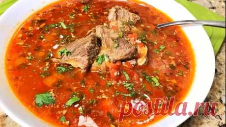 Очень наваристый, ароматный, самый вкусный грузинский суп Харчо