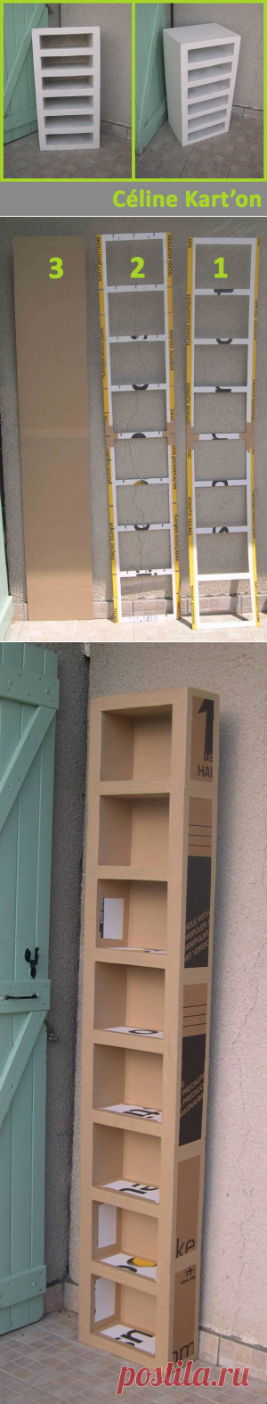 Tutoriel: Comment fabriquer un meuble en carton - Céline Kart'on
