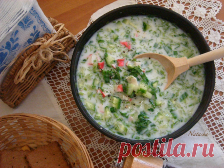 Кефирный суп с крабом и огурцом - Простые рецепты Овкусе.ру