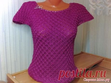 Летняя кофточка спицами