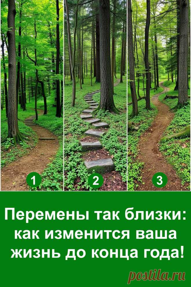 Перемены в жизни иногда приходят тогда, когда мы меньше всего этого ожидаем. Этот увлекательный тест поможет заглянуть в будущее и понять, какие события могут произойти с вами до конца года. Всё, что нужно — довериться своей интуиции и посмотреть на картинку. Каждый путь таит в себе особый смысл, и он подскажет, в какой стороне ждать перемен. Тест лёгкий и интересный, а главное — даёт пищу для размышлений о себе и своей жизни.