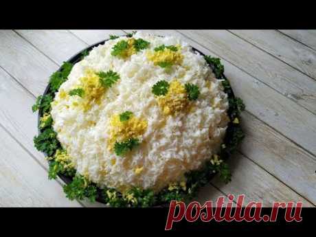 "Королевский" салат с печенкой, настоящее объедение на праздничный стол