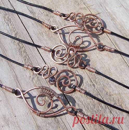 Copper & Various Stone Bracelets by wild soul... / Разное / Мой стиль / Pinme.ru / Ольга Симон