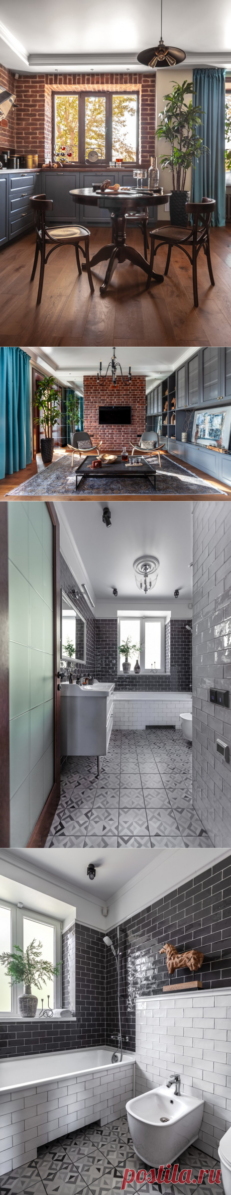 Квартира с кирпичными стенами в старом фонде — INMYROOM