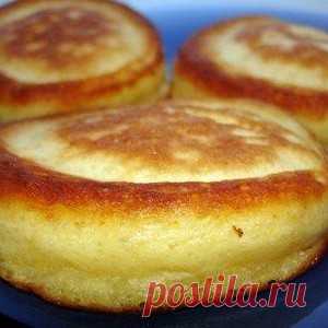 Рецепт: Оладьи на кефире и дрожжах