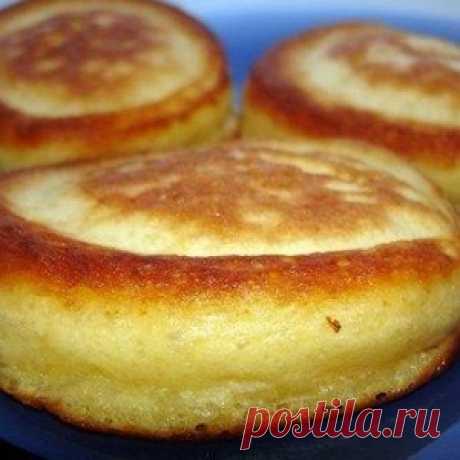 Рецепт: Оладьи на кефире и дрожжах