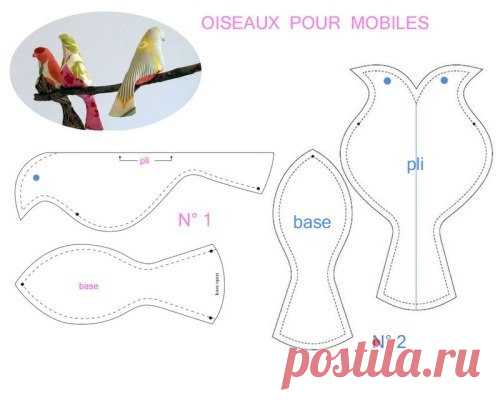 Птички + шаблон