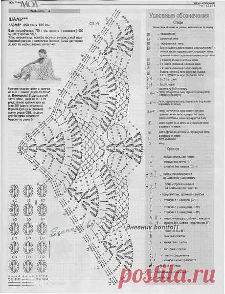​"Королевские фонтаны" крючком