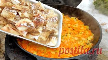 Тушеная Треска под маринадом.