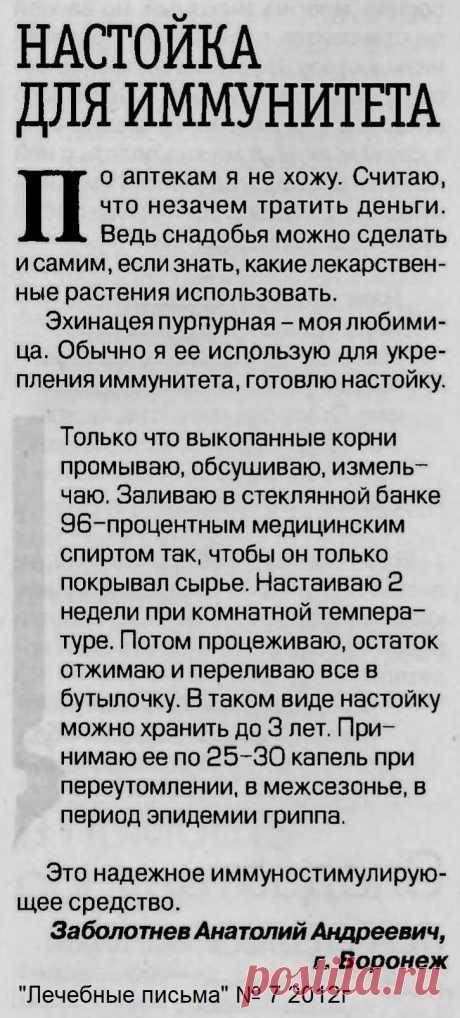 Настойка для иммунитета