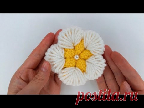 The MOST BEAUTIFUL and UNIQUE Crochet Flower